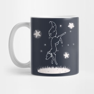 Falling Fox Starry Night Mug